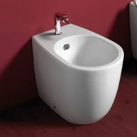 Simas Bormio Биде  приставное  с 1-м отверстием под смеситель 54х35 см, цвет белый