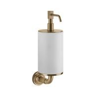 GESSI VENTI20 Дозатор для жидкого мыла подвесной, цвет белый, фурнитура Warm Bronze Br. PVD