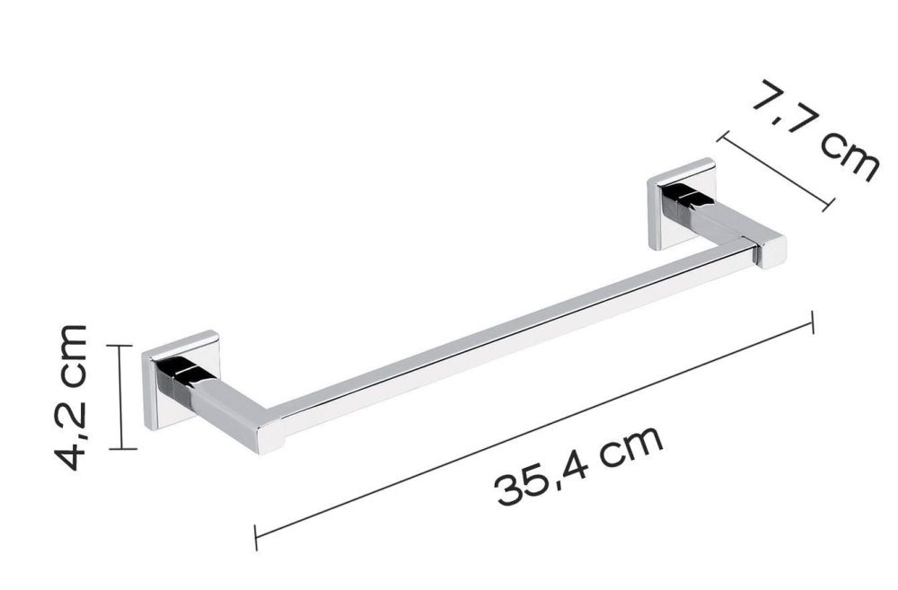 Gedy Colorado, полотенцедержатель, длина 35 см, цвет хром
