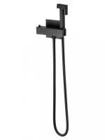 Смеситель с гигиеническим душем и термостатом встраиваемый WONZON & WOGHAND, Черный матовый (WW-88819903-MB)