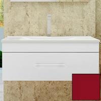 Тумба с раковиной SanVit Квадро Lux 60 kkvad060 в цвете Ral подвесная Красный глянец Тумба с раковиной SanVit Квадро Lux 60 kkvad060 в цвете Ral подвесная Красный глянец