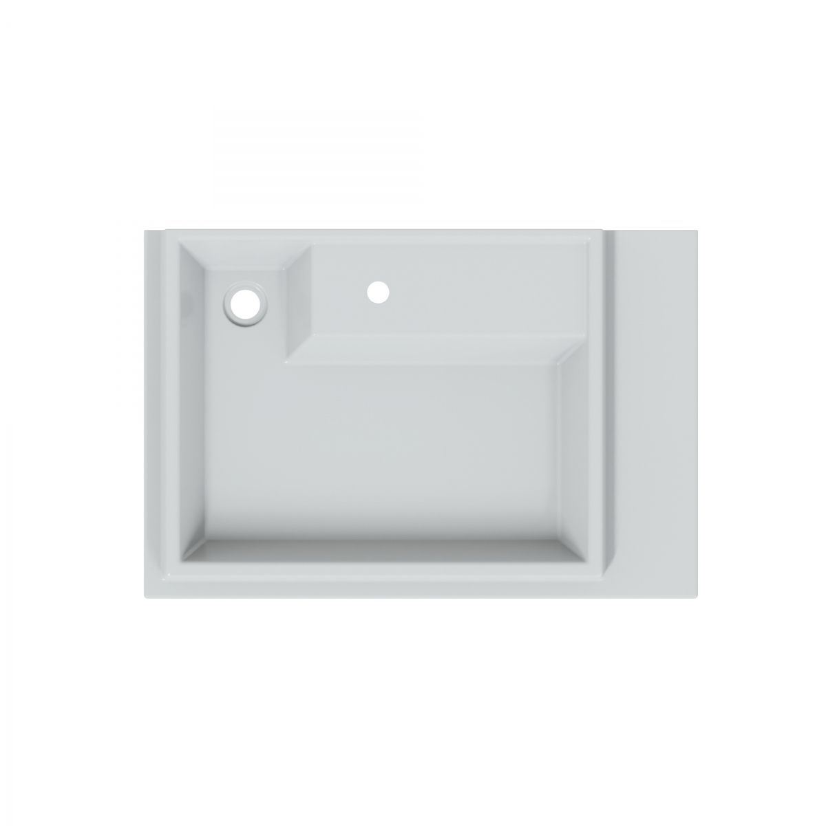 Раковина над стиральной машиной "Юпитер 750*500" левый, ш/гл без кронштейнов