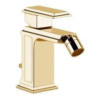 Gessi Eleganza Смеситель для биде на 1 отверстие, с донным клапаном, цвет: шлифованное золото