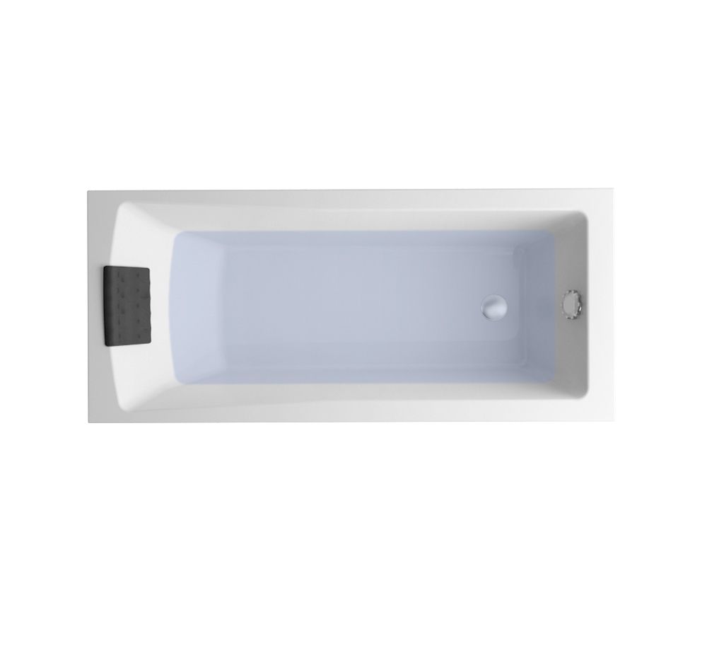 Комплект 3 в 1 Lavinia Boho One S1-3701006P, акриловая ванна 160x70 см, металлический каркас с монтажным набором, мягкий силиконовый подголовник