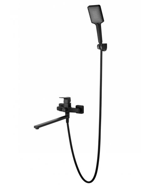 Смеситель для ванны WONZON & WOGHAND FLEX, Черный матовый (WW-639906-MB)