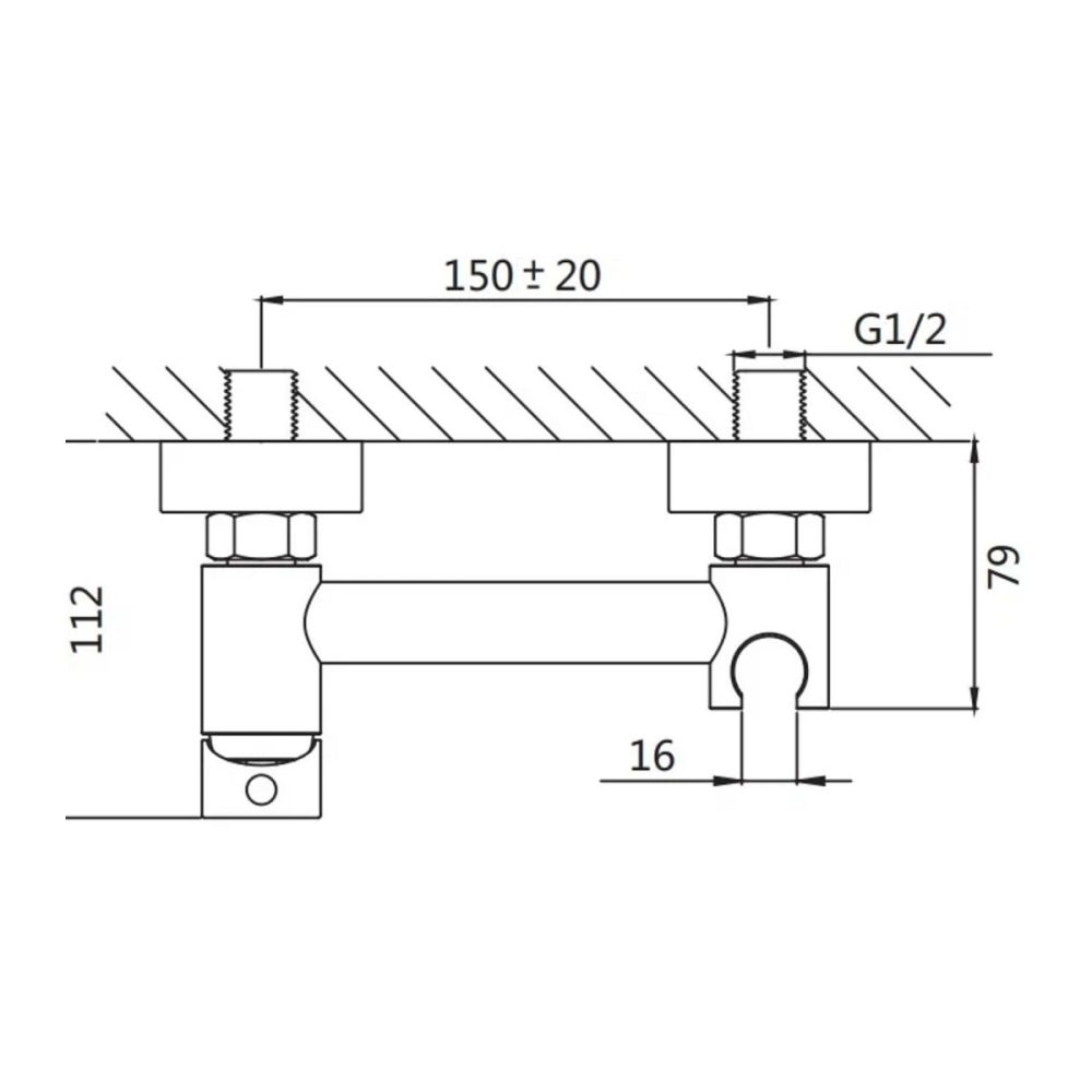 Гигиенический душ со смесителем Shevanik S107Q, бронза