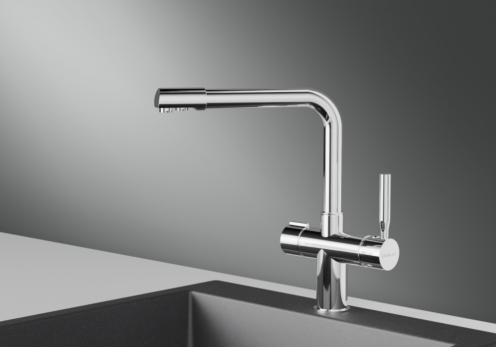 Смеситель для кухни GRANULA (2088, ХРОМ), артикул 2088, ХРОМ