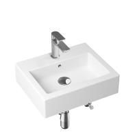 Комплект 5 в 1 Lavinia Boho Bathroom Sink 21510375, накладная фарфоровая раковина 50.5 см, смеситель, латунный сифон, донный клапан quick-clac, угловые вентили 2 шт.