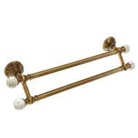 CRISTALIA Полотенцедержатель двойной L60 cm, бронза/SWAROVSKI