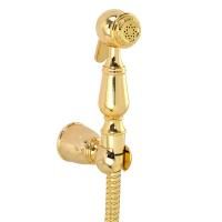 LAURA Гигиенический душ.набор, лейка/держатель/шланг латунь, золото LAURA Гигиенический душ.набор, лейка/держатель/шланг латунь, золото