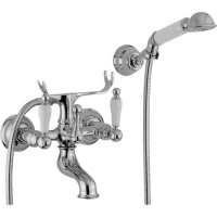CISAL Arcana Toscana Смеситель настенный для ванны/душа с ручной лейкой,держателем и шлангом, цвет хром