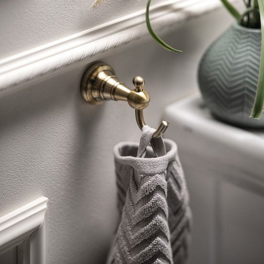 Крючок DIAMOND, одинарный, 95x70 мм, бронза, Sapho