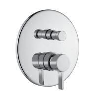 SIRIUS См-ль скрытого монтажа моноком. 2-х позиционный с девиатором, хром