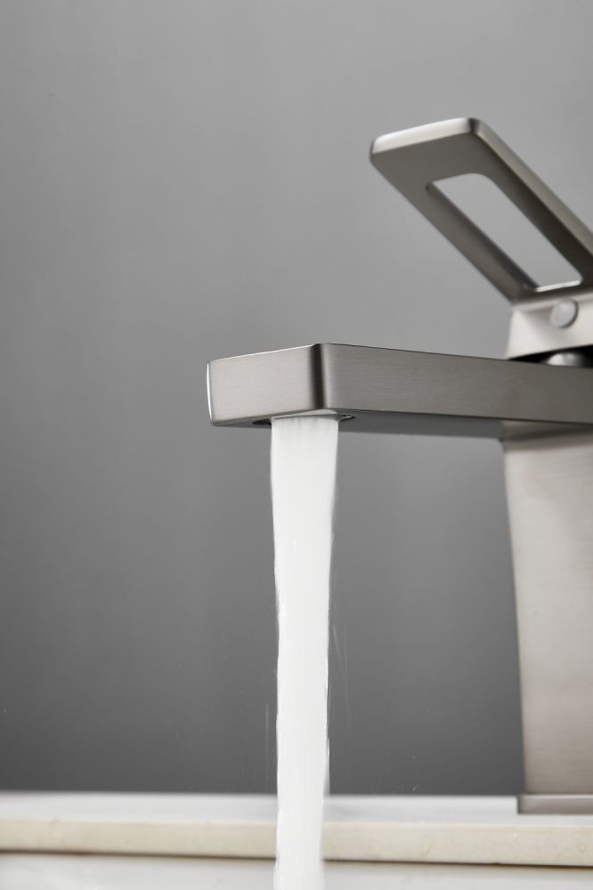 Смеситель для раковины HAIBA цвет: оружейная сталь (HB10732-3), артикул HB10732-3