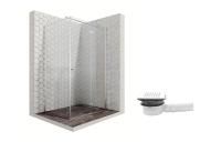 Душевой уголок Ambassador Diamond 12011107R-MA1, прямоугольный, точечный трап, 120х80