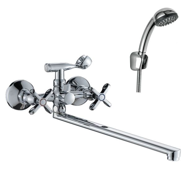 Смеситель для ванны Rossinka RS42-80 универсальный Хром
