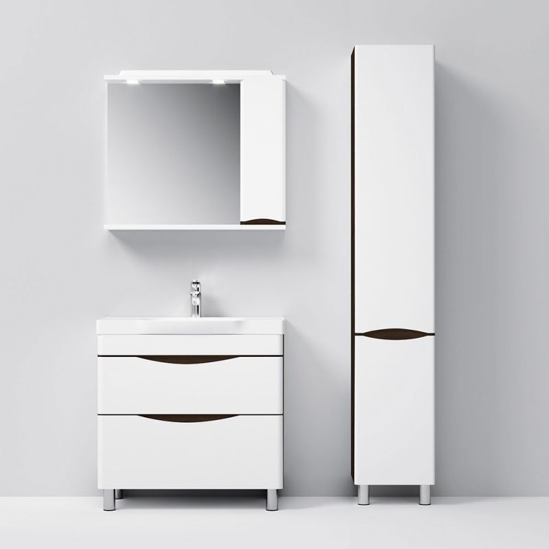 Шкаф пенал AM.PM Like 35 R M80CSR0356VF Белый/венге Шкаф пенал AM.PM Like 35 R M80CSR0356VF Белый/венге