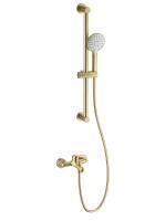 Смеситель для ванны с душевым гарнитуром WONZON & WOGHAND, Брашированное золото (WW-4560-BG)