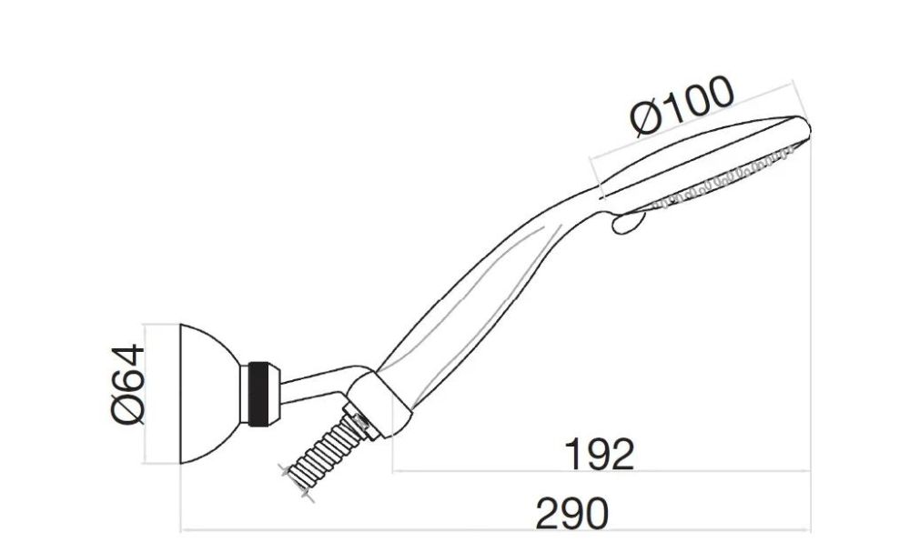 Душевой гарнитур Webert AC0489015, хром