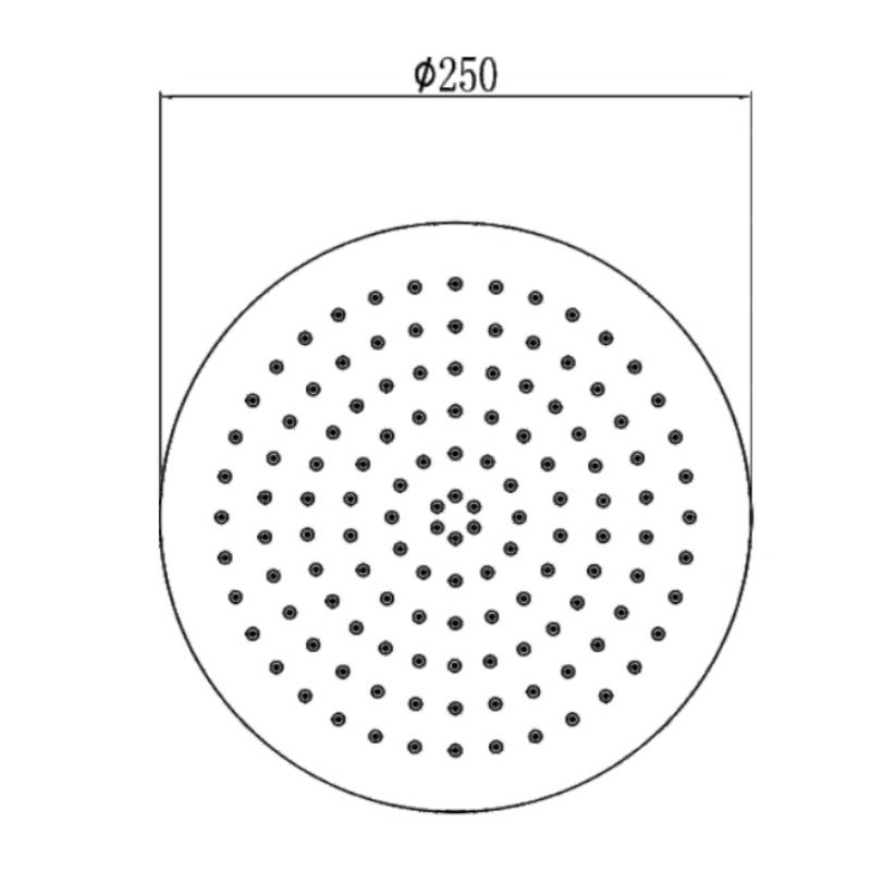Верхний душ Savol S-YDP02H, черный