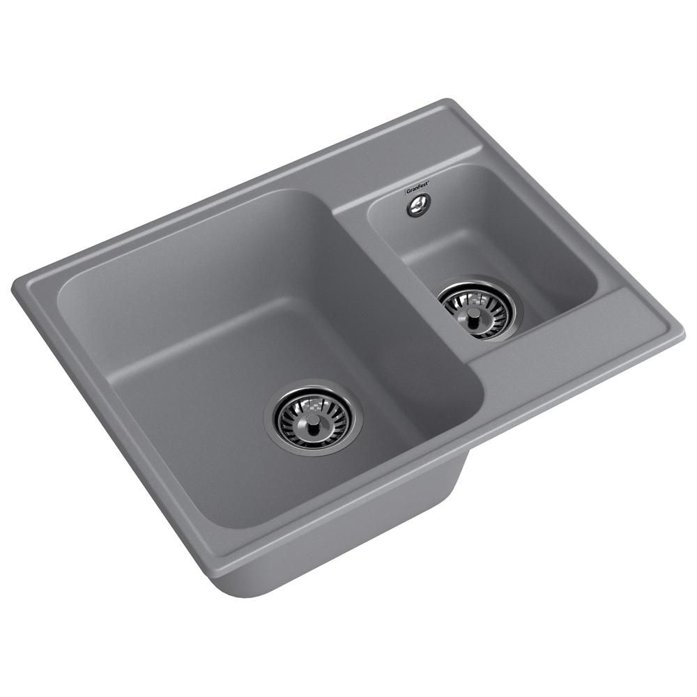 Кухонная мойка GranFest QUARZ 9, темно-серый, артикул 09 темно-серый