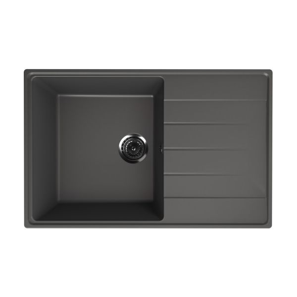 Кухонная мойка Ulgran Quartz Prima 780-09, мокрый асфальт