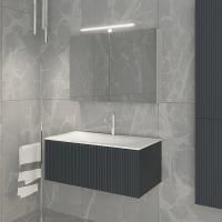 TW Shape комплект мебели, база с раковиной Kerasan 547001*1, 102х52см, с 1-м выдвиж. ящиком с механизмом push to open, цвет: серый матовый RAL7016 TW Shape комплект мебели, база с раковиной Kerasan 547001*1, 102х52см, с 1-м выдвиж. ящиком с механизмом push to open, цвет: серый матовый RAL7016