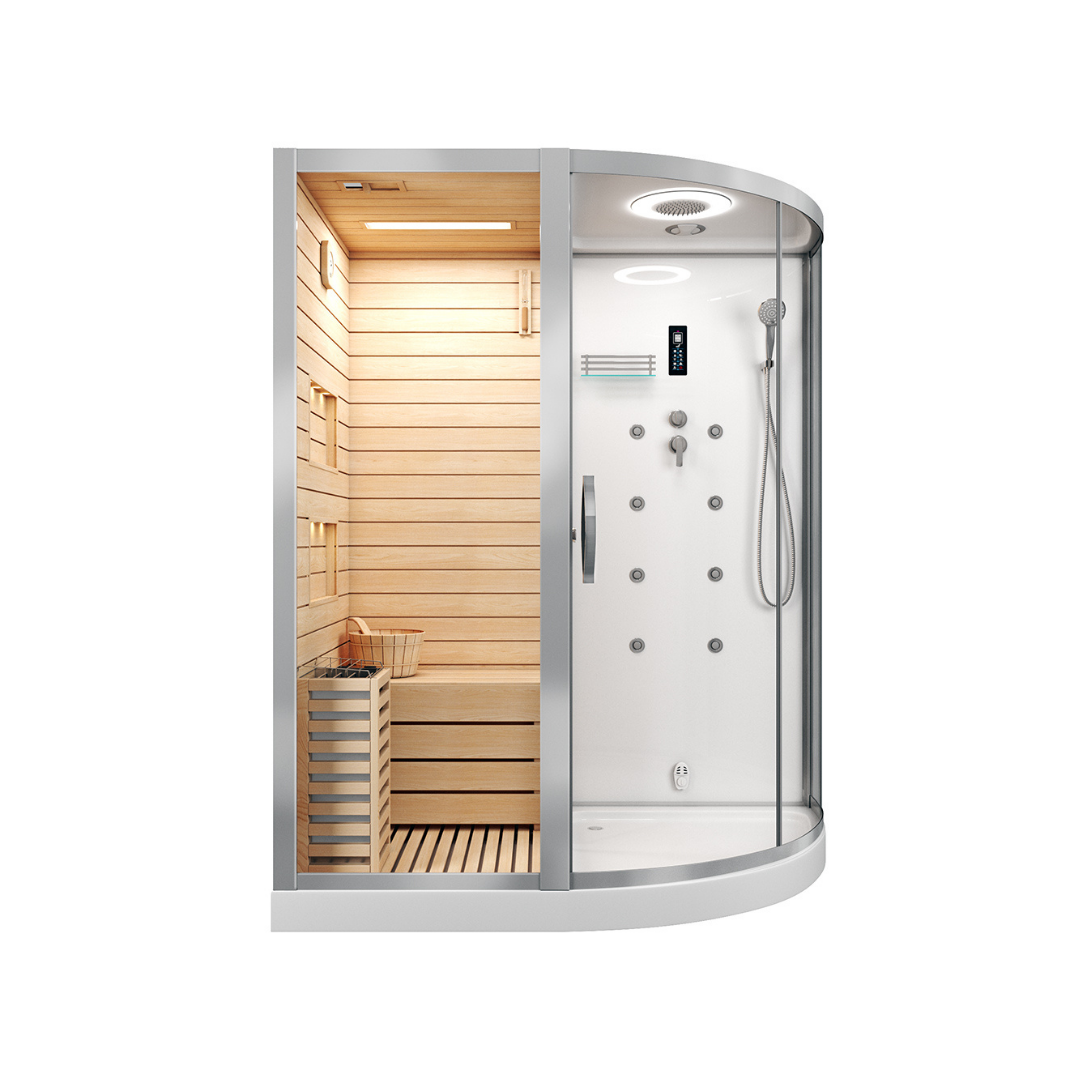 Сауна  LUGANO-L White комбинированная 2в1 Cerutti SPA 1800x1100x2230 Сауна  LUGANO-L White комбинированная 2в1 Cerutti SPA 1800x1100x2230