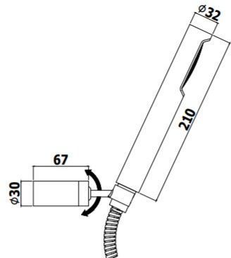 Душевой гарнитур Paffoni Master ZDUP036NKN никель черный брашированный