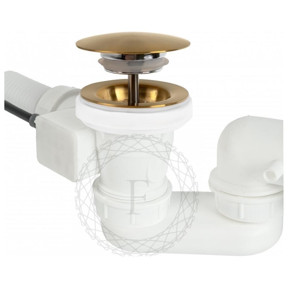 Слив-перелив (полуавтомат, 80 см.) FILARETE FL80GL, золотой сатин