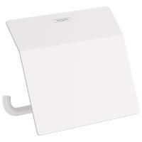 Бумагодержатель, Hansgrohe, AddStoris, с крышкой, ширина, мм-141, глубина, мм-52, высота, мм-86, тип установки-настенный, крепления в комплекте, цвет-белый матовый Бумагодержатель, Hansgrohe, AddStoris, с крышкой, ширина, мм-141, глубина, мм-52, высота, мм-86, тип установки-настенный, крепления в комплекте, цвет-белый матовый