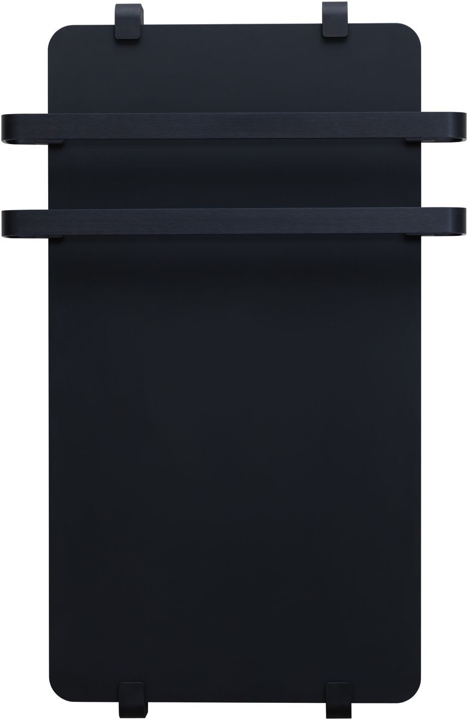 Полотенцесушитель электрический Allen Brau Infinity 120x44 с рейлингом 2.0 и креплением, черный матовый