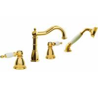 СМЕСИТЕЛЬ ДЛЯ АКРИЛOВOЙ ВАННЫ, ВРЕЗНОЙ TRADIZIONALE ORO