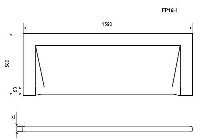 Фронтальная панель TIMO (FP16H), артикул FP16H