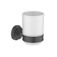 Стакан с держателем AQUATEK, матовый черный AQ4504MB КЛАССИК Стакан с держателем AQUATEK, матовый черный AQ4504MB КЛАССИК