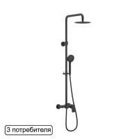 Система для душа наружного монтажа EXCELLENT Rain Altar AREX.SY.781BL (черный мат) Система для душа наружного монтажа EXCELLENT Rain Altar AREX.SY.781BL (черный мат)