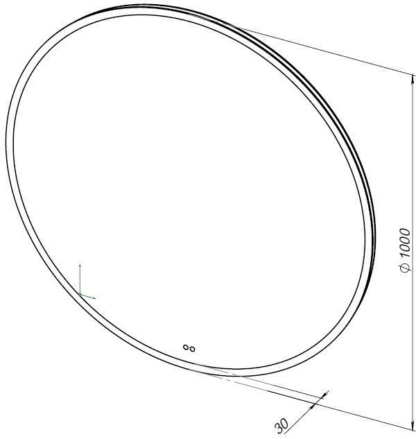 Зеркало Aquanet Арт 100 RGB LED Зеркало Aquanet Арт 100 RGB LED