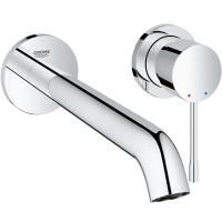 Смеситель для раковины GROHE Essence+ на 2 отверстия (вынос 230 мм), внешняя часть, хром (19967001) Смеситель для раковины GROHE Essence+ на 2 отверстия (вынос 230 мм), внешняя часть, хром (19967001)
