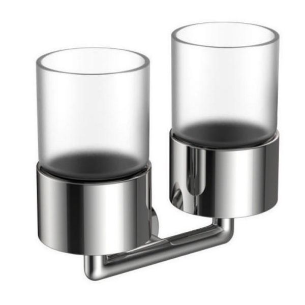 Стакан для ванной комнаты двойной Raglo R320.08, хром