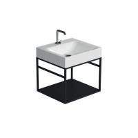 KERASAN Cento раковина 50х45см подвесная/накладная, без отв под смеситель,цвет белый