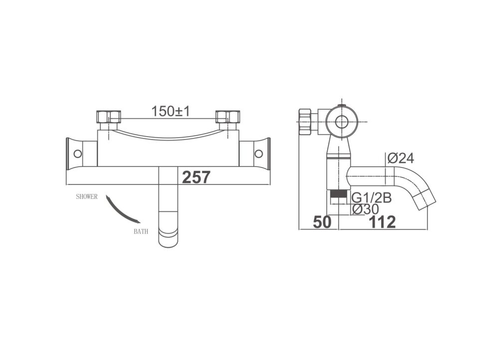 Смеситель для ванны DK Bayern Potsdam (DA2113201), артикул DA2113201