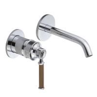 ERMITAGE MINI Смеситель для раковины моноком. скрытого монтажа, орех/хром