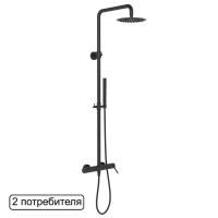 Система для душа наружного монтажа EXCELLENT Rain Pi AREX.1281BL (черный мат) Система для душа наружного монтажа EXCELLENT Rain Pi AREX.1281BL (черный мат)