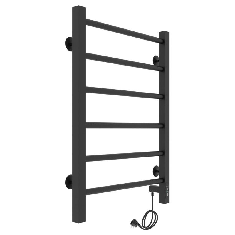 Полотенцесушитель электро "Феличия ЧКЧ6 400х600", черный муар, правый