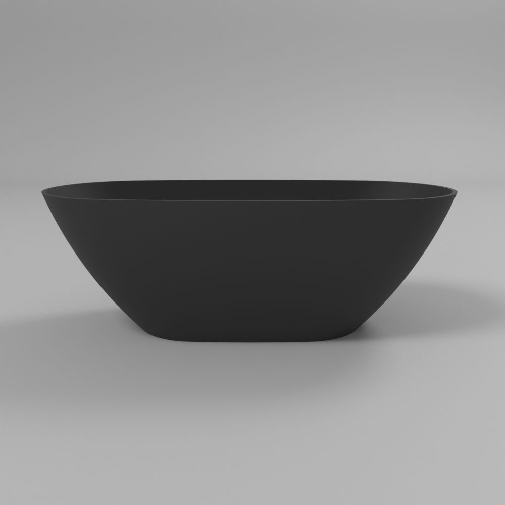 Ванна WHITECROSS Onyx D 160x75 (черный мат) иск. камень