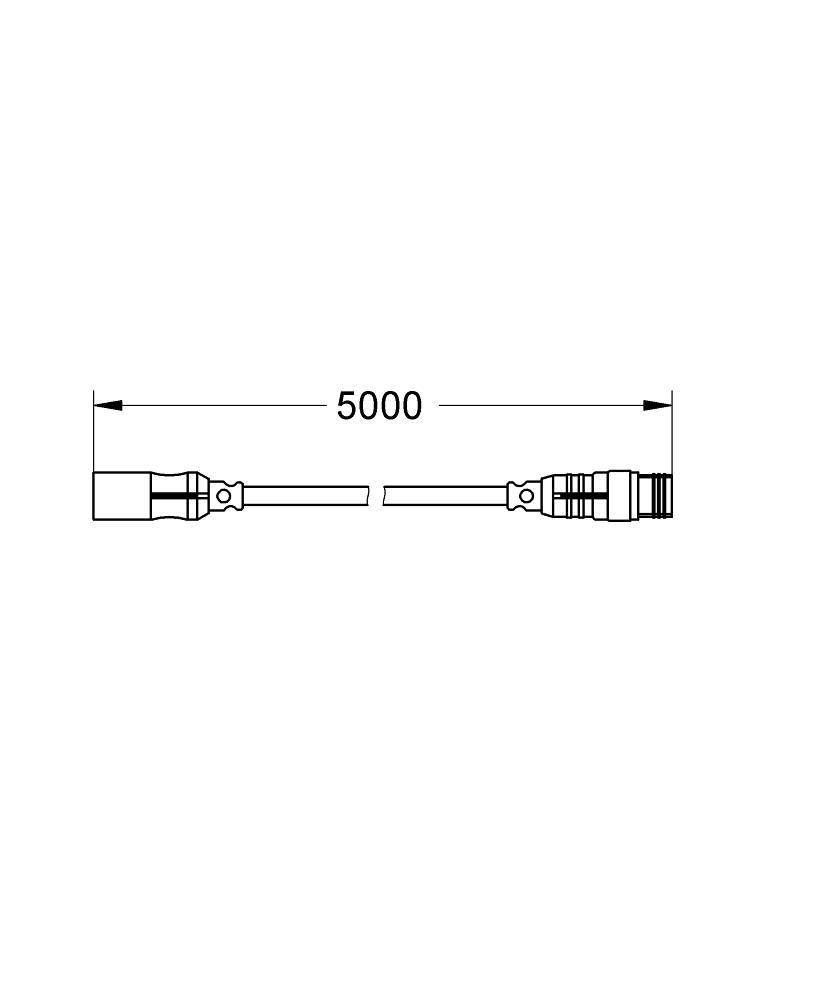 Удлинительный кабель для датчика температуры (10 м.) GROHE F-digital deluxe (47877000) Удлинительный кабель для датчика температуры (10 м.) GROHE F-digital deluxe (47877000)