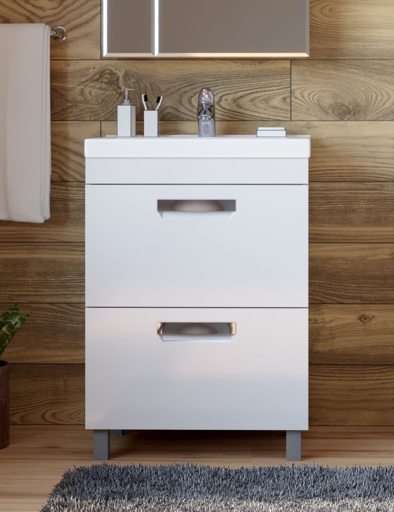 Тумба под раковину напольная VIGO Plaza tn.PLA.FOS.60.2Y, 60 см, артикул tn.PLA.FOS.60.2Y