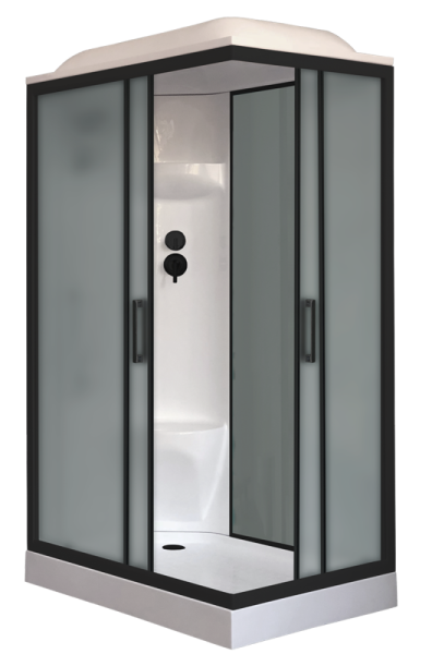 Душевая кабина Royal Bath  RB 8120HP6-GC-BL (серое/матовое) левая