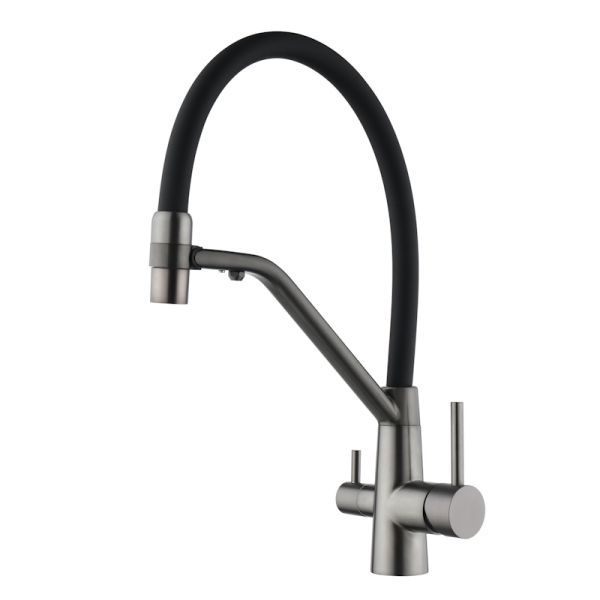 Смеситель для кухни с подключением к фильтру Fmark FS1462-Q01, графит