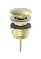 Донный клапан для раковины 1 1/4 WONZON & WOGHAND, Брашированное золото (WW-88SS07-BG)